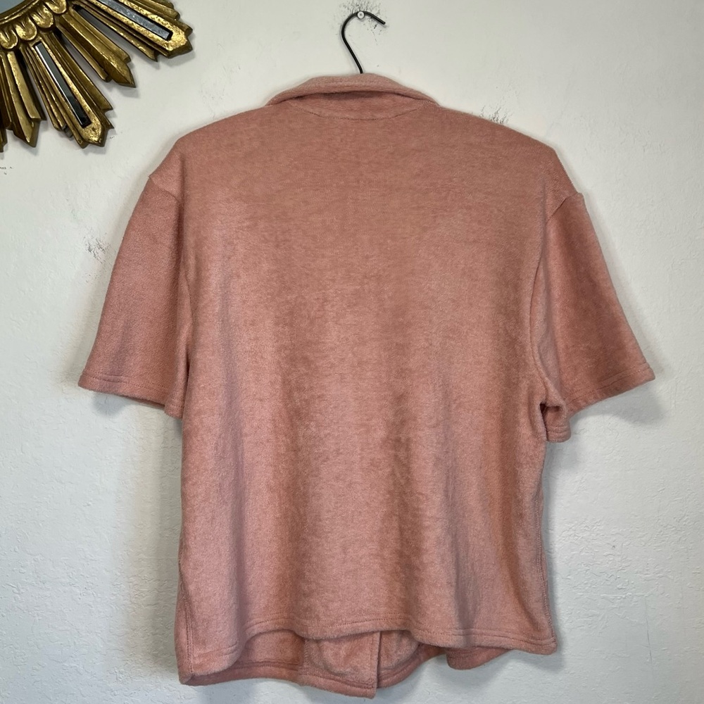 Absorb Island Short Sleeve Terry Button Up Shirt - Picture 12 of 14